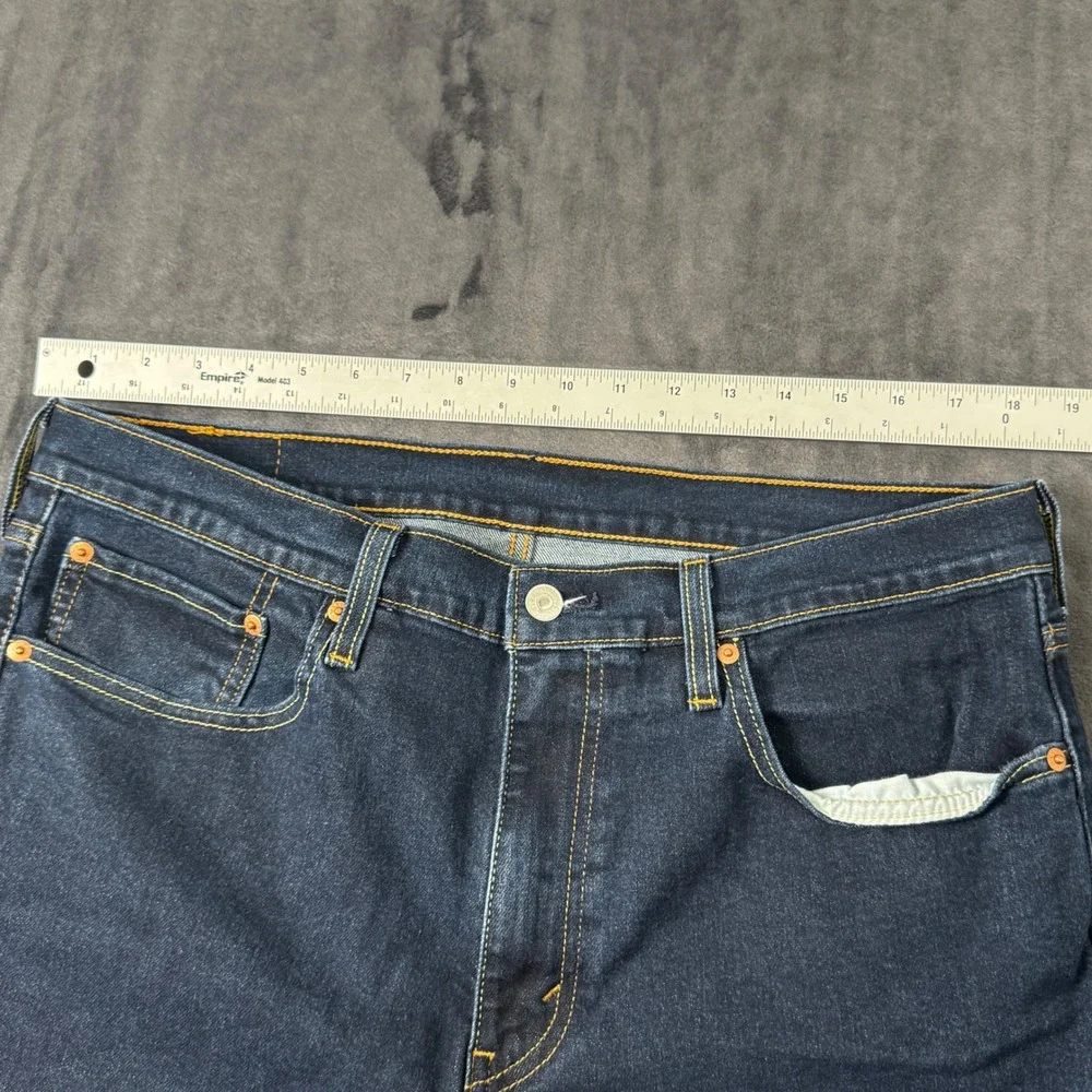 Levi's 502 Regular Taper Jeans Mens 36x30 Dark Wash Blue Denim 29507-2920